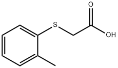 2-[(2-甲基苯基)硫烷基]乙酸 结构式