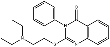 2-[[2-(Diethylamino)ethyl]thio]-3-phenylquinazolin-4(3H)-one 结构式