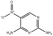 2,4-二氨基-5-硝基嘧啶 结构式