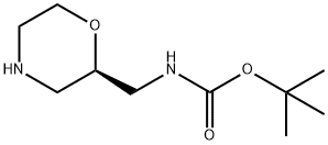 (R)-2-(BOC-氨甲基)吗啉 结构式