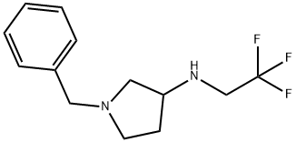 1-benzyl-N-(2,2,2-trifluoroethyl)pyrrolidin-3-amine 结构式