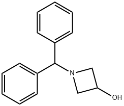 N-二苯甲基氮杂环丁烷-3-醇 结构式