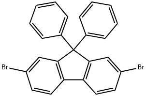 2,7-二溴-9,9-二苯基芴 结构式