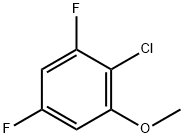 2-氯-3,5-二氟苯甲醚 结构式