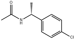 (R)-N-[1-(4-氯苯基)乙基]乙酰胺 结构式