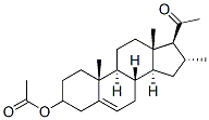 16ALPHA-METHYLPREGNENOLONE ACETATE 结构式