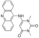 Pyrimidine-2,4(1H,3H)-dione, 1,3-dimethyl-6-(9-acridinylamino)- 结构式