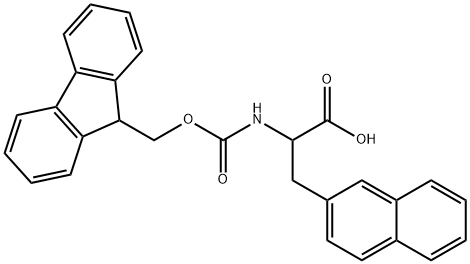 2-(((((9H-芴-9-基)甲氧基)羰基)氨基)-3-(萘-2-基)丙酸 结构式