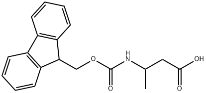 FMOC-DL-3-AMINOBUTYRIC ACID 结构式