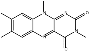 Benzo[g]pteridine-2,4(3H,10H)-dione, 3,7,8,10-tetramethyl- 结构式