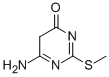 4(5H)-PYRIMIDINONE, 6-AMINO-2-(METHYLTHIO)- 结构式