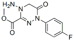 4-Amino-1-(4-fluorophenyl)-6-oxo-1,4,5,6-tetrahydro[1,2,4]triazine-3-c arboxylic acid, methyl ester 结构式