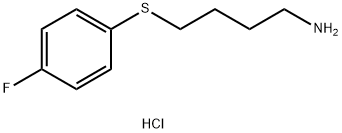 1-[(4-Aminobutyl)sulfanyl]-4-fluorobenzene hydrochloride 结构式
