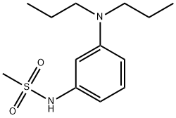 3-(N,N-二丙基)氨基-N-甲砜基苯胺 结构式