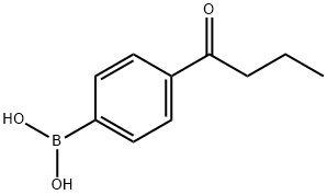 4-BUTYRYLPHENYLBORONIC ACID 结构式