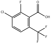 3-氯-2-氟-6-(三氟甲基)苯甲酸 结构式