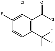 3-氯-2-氟-6-(三氟甲基)苯甲酰氯 结构式