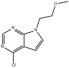 4-CHLORO-7-(2-METHOXYETHYL)-7H-PYRROLO[2,3-D]PYRIMIDINE 结构式