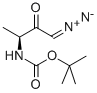 (3S)-3-BOC-AMINO-1-DIAZO-2-BUTANONE 结构式