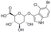 5-bromo-4-chloro-3-indolylglucuronide 结构式