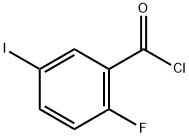 2-氟-5-碘代苯甲酰氯 结构式