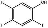 3,4-二氟-6-碘苯酚 结构式