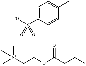 BUTYRYLCHOLINE P-TOLUENESULFONATE 结构式