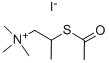 2-(乙酰基硫代)-N,N,N-三甲基-1-丙铵碘化物 结构式