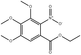 Benzoic acid, 3,4,5-triMethoxy-2-nitro-, ethyl ester 结构式