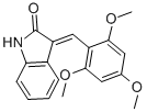3-(2,4,6-三甲氧基苯亚甲基)吲哚啉-2-酮 结构式