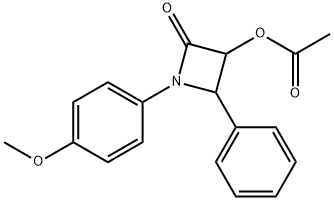 3-(4-甲氧基苯基)-2-氧代-4-苯基环丁基乙酸酯 结构式