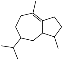 1,2,3,5,6,7,8,8a-Octahydro-1,4-dimethyl-7-isopropylazulene 结构式