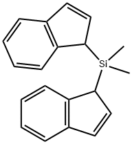 DI-1H-茚-1-基-二甲基硅烷 结构式