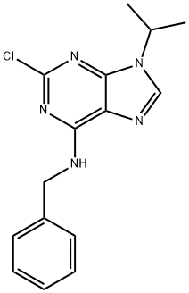 2-氯-6-苄基氨基-9-异丙基嘌呤 结构式