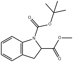 2-甲基-1,2-吲哚啉羧酸-1-叔丁酯 结构式