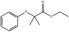 2-甲基-2-苯氧基丙酸乙酯 结构式