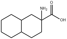 2-AMINO-DECAHYDRO-2-NAPHTHALENECARBOXYLIC ACID 结构式