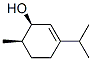 cis-3-(isopropyl)-6-methylcyclohex-2-en-1-ol 结构式