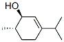 trans-3-(isopropyl)-6-methylcyclohex-2-en-1-ol 结构式