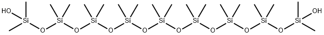 十八甲基-1,17-二氢氧基九硅氧烷 结构式