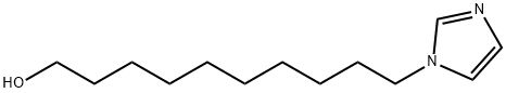 1-(10-羟癸基)咪唑 结构式