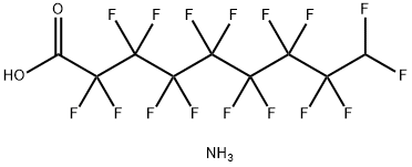 2,2,3,3,4,4,5,5,6,6,7,7,8,8,9,9-16代氟壬酸铵盐 结构式