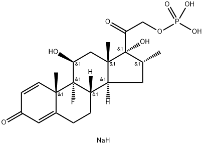 地塞米松磷酸单钠盐 结构式