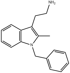 2-(1-苄-2-甲基-1H-吲哚-3-基)乙胺 结构式