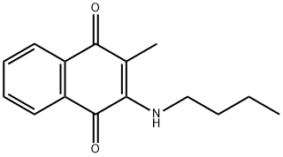 2-(BUTYLAMINO)-3-METHYLNAPHTHALENE-1,4-DIONE 结构式