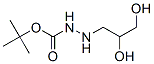 Hydrazinecarboxylic acid, 2-(2,3-dihydroxypropyl)-, 1,1-dimethylethyl ester, 结构式