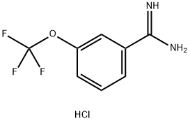 3-三氟甲氧基苯甲脒(HCL) 结构式