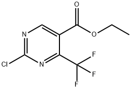 2-氯-4-三氟甲基-嘧啶-甲酸乙酯 结构式