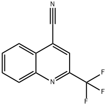 2-三氟甲基-4-氰基喹啉 结构式