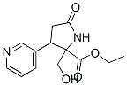 2-(Hydroxymethyl)-5-oxo-3-(3-pyridyl)pyrrolidine-2-carboxylic acid ethyl ester 结构式